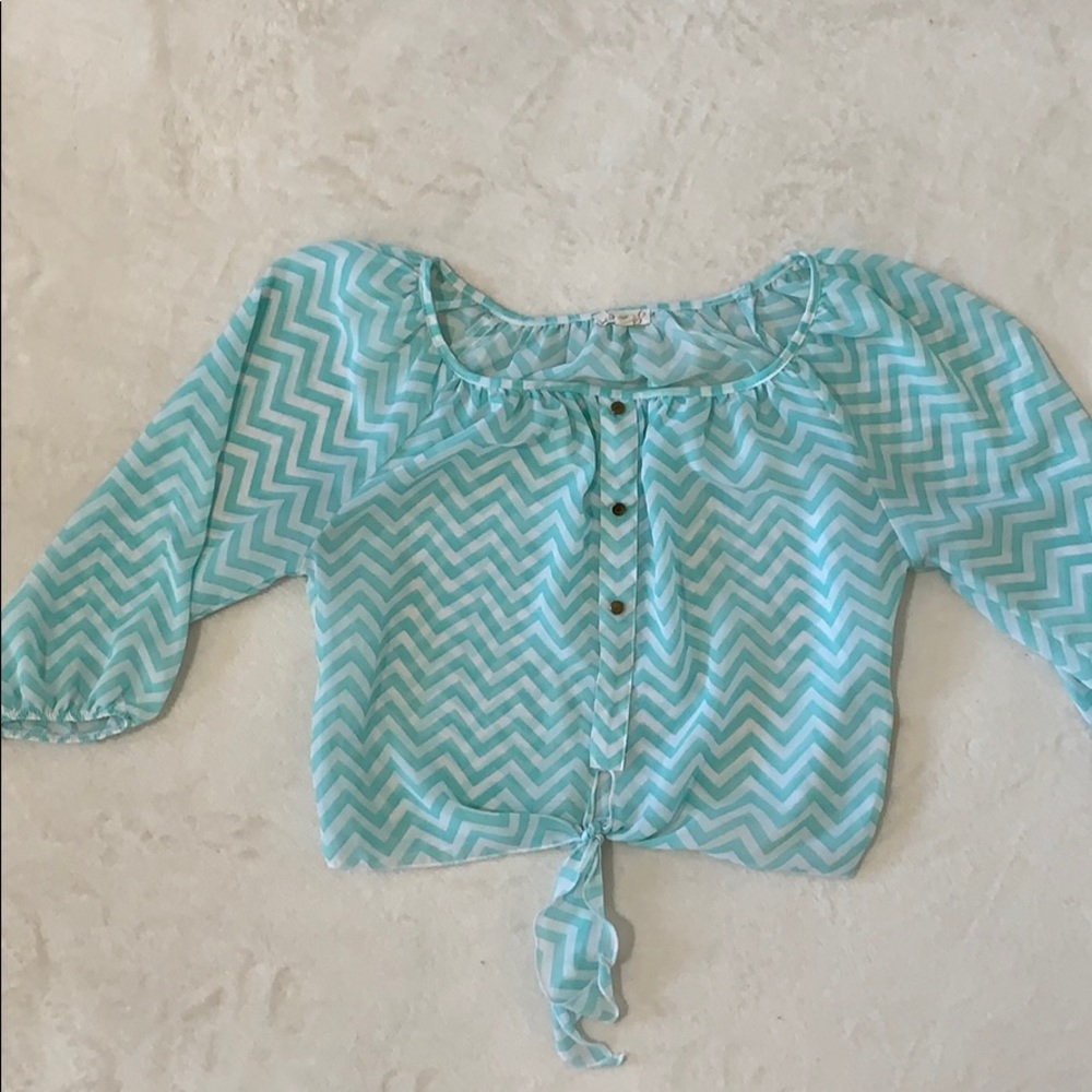 Front tie blouse*